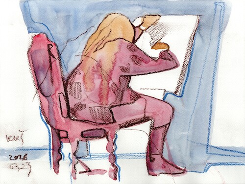 Cartoon: Quick drawings 16 (medium) by Kestutis tagged quick,drawing,nude,art,kunst,sketch,kestutis,lithuania