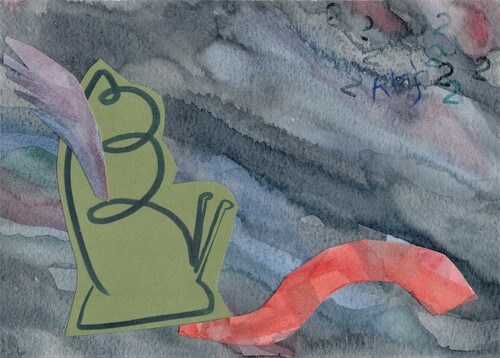 Cartoon: The snail  found a bridge (medium) by Kestutis tagged dada,bigpostcard,snail,oneline,kestutis,lithuania