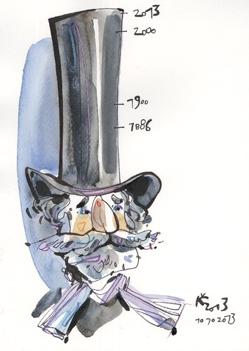 Cartoon: VERDI -  200 (medium) by Kestutis tagged itly,artist,composer,portrait,giuseppe,lithuania,kestutis,october,verdi