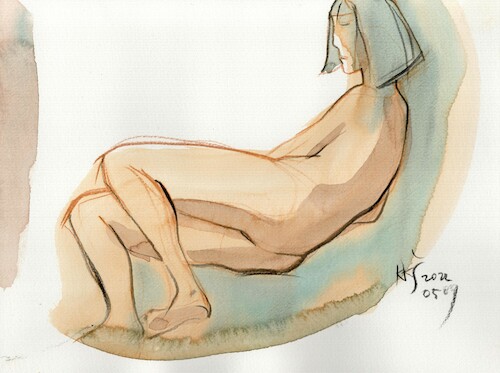 Cartoon: Artists and models. Sketches 5 (medium) by Kestutis tagged sketch,art,kunst,kestutis,lithuania