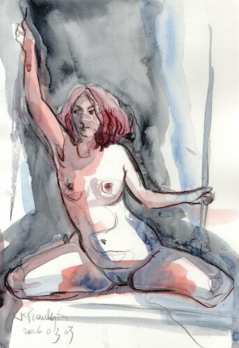 Cartoon: Quick drawings 13 (medium) by Kestutis tagged quick,drawing,nude,art,kunst,sketch,kestutis,lithuania