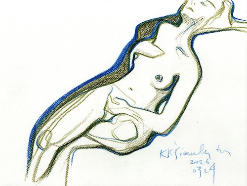 Cartoon: Quick drawings 15 (medium) by Kestutis tagged quick,drawing,nude,art,kunst,sketch,kestutis,lithuania