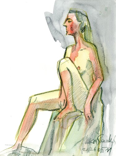 Cartoon: Quick drawings 19 (medium) by Kestutis tagged quick,drawing,nude,art,kunst,sketch,kestutis,lithuania