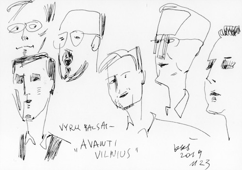 Cartoon: Sketch. Musicians and singers (medium) by Kestutis tagged musicians,singers,sketch,kestutis,lithuania