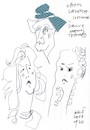 Cartoon: Actors (small) by Kestutis tagged actors sketch kestutis lithuania art kunst