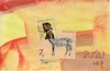 Cartoon: African centaur (small) by Kestutis tagged africa,centaur,postcard,kunst,art,kestutis,lithuania