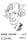 Cartoon: Albinas Kentra (small) by Kestutis tagged lithuania,kestutis,sketch