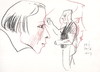 Cartoon: Artists and models 1 (small) by Kestutis tagged artist,model,sketch,kestutis,lithuania,drawing