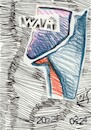 Cartoon: Automatic drawing. 16 (small) by Kestutis tagged drawing,youtube,kestutis,lithuania,war,russia,russland,krieg,ukraine