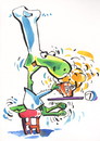 Cartoon: Cartoon with appendix (small) by Kestutis tagged turtle,oktoberfest,beer,hop,chef,pirate,strip,comic,photo,hopfen,kestutis,siaulytis,lithuania,adventure,bier