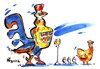 Cartoon: COWORKERS. MITARBEITER (small) by Kestutis tagged coworkers,mitarbeiter,egg,ei,cock,hahn,hen,henne,eierlikör,liqueur