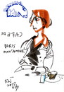 Cartoon: Dalia (small) by Kestutis tagged sketch,postcard,kestutis,lithuania