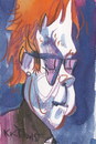 Cartoon: Elton John (small) by Kestutis tagged postcard,elton,john,portrait,music,singer,songwriter,england,composer,pianist,kestutis,lithuania