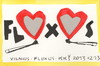 Cartoon: FLUXUS POSTCARD - DOMINO (small) by Kestutis tagged mask,valentine,valentines,lowe,fluxus,kestutis,lithuania,vilnius,heart,fire,postcard,man,woman,domino,carnival