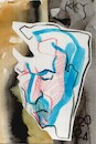 Cartoon: Fragments of drawings in postcar (small) by Kestutis tagged fragment,drawing,postcard,dada,art,kunst,kestutis,lithuania