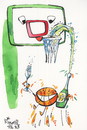 Cartoon: Good luck! (small) by Kestutis tagged good luck fans new year sports humor basketball christmas champagne kestutis lithuania