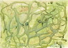 Cartoon: Green multi-faced (small) by Kestutis tagged green,multi,faced,watercolor,dada,art,kunst,kestutis,lithuania
