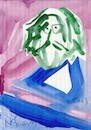Cartoon: Green selfportrait (small) by Kestutis tagged green,self,portrait,sketch,kestutis,lithuania
