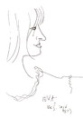 Cartoon: Ieva (small) by Kestutis tagged sketch kestutis lithuania latvia art kunst