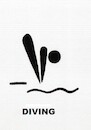 Cartoon: Interpretation of signs. Diving (small) by Kestutis tagged interpretation,olympic,games,water,summer,paris,2024,sport,kestutis,lithuania,signs,diving