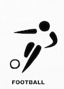 Cartoon: Interpretation of signs. Footbal (small) by Kestutis tagged interpretation,paris,soccer,kestutis,lithuania,2024,olympic,games,signs,football