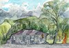 Cartoon: Jacques Lipchitz Museum (small) by Kestutis tagged museum,lipchitz,ar,sculpture,resort,kunst,kestutis,lithuania,summer