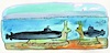 Cartoon: Meeting in the ocean (small) by Kestutis tagged meeting,ocean,submarine,kestutis,lithuania,snail,usa,france,australia