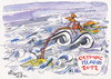 Cartoon: OLYMPIC ISLAND. Bicycle (small) by Kestutis tagged olympic island bicycle london 2012 summer sport athletics ocean palm kestutis siaulytis lithuania hurricane storm desert tide wind