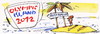 Cartoon: OLYMPIC ISLAND. Long jump (small) by Kestutis tagged long jump athletics hello goodbye desert olympic island london 2012 summer sport kestutis siaulytis lithuania ocean palm kangaroo comic comics strip australia