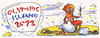 Cartoon: OLYMPIC ISLAND. Olympic rings (small) by Kestutis tagged olympic rings island london beach sand sun 2012 animal sirenia summer sport kestutis siaulytis lithuania ocean palm siren