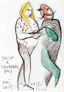 Cartoon: Painters Posers and Pencils 3 (small) by Kestutis tagged sketch,paiter,pencil,kestutis,lithuania,art,kunst,model