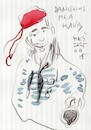 Cartoon: Painters Posers and Pencils 5 (small) by Kestutis tagged sketch,painter,art,kunst,model,kestutis,lithuania