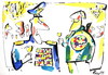 Cartoon: PARTY (small) by Kestutis tagged painter,artist,general