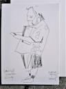 Cartoon: People with masks 1 (small) by Kestutis tagged sketch,people,mask,kestutis,lithuania
