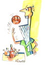 Cartoon: Pizza and Basketball (small) by Kestutis tagged pizzapitch,ball,sports,fun,championships,basketball,pizza,kestutis,lithuania