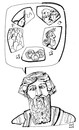 Cartoon: PLATON (small) by Kestutis tagged aristocracy,bubble,timocracy,oligarchy,lithuania,vilnius,kestutis,portrait,policy,person,philosopher,democracy,tyranny,book,ideas,platon