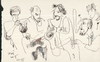 Cartoon: Sketch. Jazz concert (small) by Kestutis tagged sketch jazz concert music