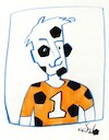 Cartoon: Soccer goalkeeper after the matc (small) by Kestutis tagged soccer,goalkeeper,match,fifa,world,2026,fussball,football,sports,kestutis,lithuania,cup,mundial