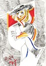 Cartoon: Stage image 3 (small) by Kestutis tagged sketch,image,actress,scene,actor,kestutis,lithuania