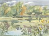 Cartoon: Summer etudes. A day by the lake (small) by Kestutis tagged summer etude lake sketch kestutis lithuania