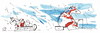 Cartoon: Weather forecast (small) by Kestutis tagged blizzard,snow,winter,angler,fish,icicles,weather,forecast,kestutis,lithuania