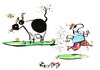 Cartoon: WHAT FEARED PIRATE? (small) by Kestutis tagged pirate,adventure,happening,cow,bomb