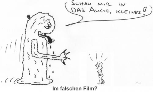 Cartoon: Schau mir in das Auge kleines! (medium) by al_sub tagged movie,film,klassiker
