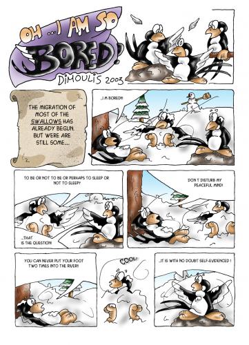 Cartoon: Oh I am so bored ! - page 1 (medium) by Dimoulis tagged comics