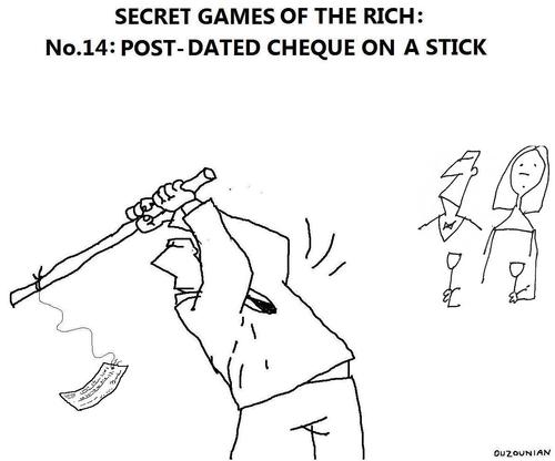 Cartoon: games and stuff (medium) by ouzounian tagged games,money,dance