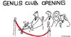 Cartoon: geniuses and stuff (small) by ouzounian tagged clubs,organizations,geniuses,galas