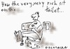 Cartoon: the very very rich (small) by ouzounian tagged toilet