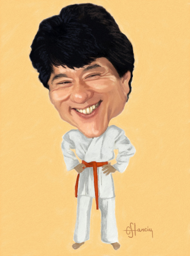 Cartoon: Jackie Chan (medium) by cristianst tagged martial,arts