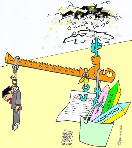 Cartoon: Economie (medium) by okoksal tagged koeksal