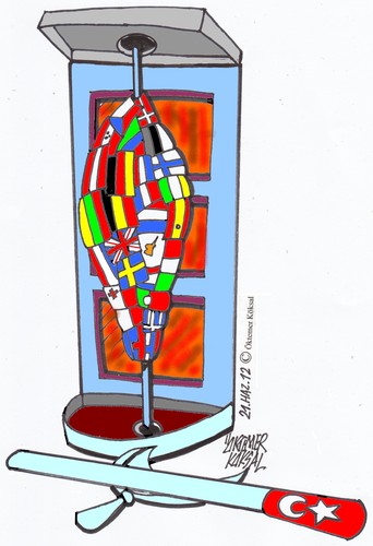 Cartoon: EURO (medium) by okoksal tagged köksal